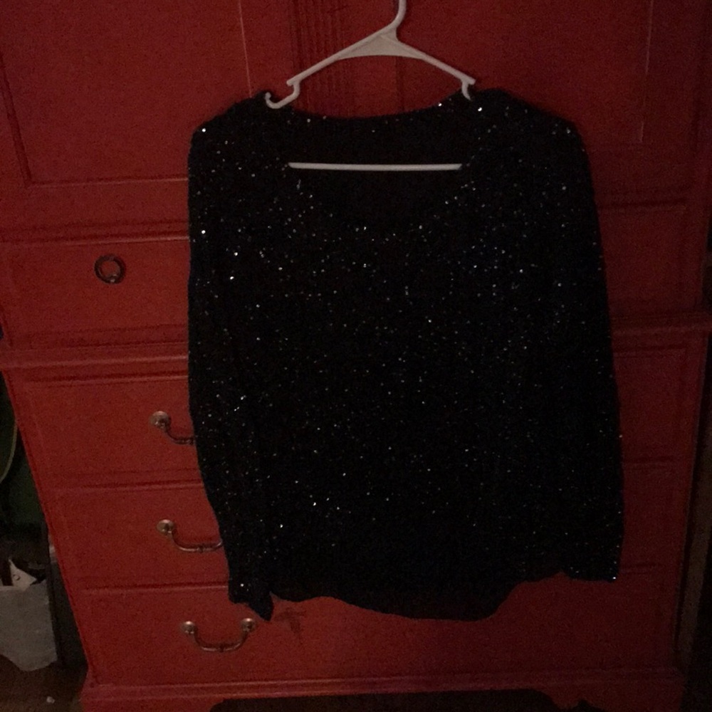 Nice spring sweater with transparency on the back